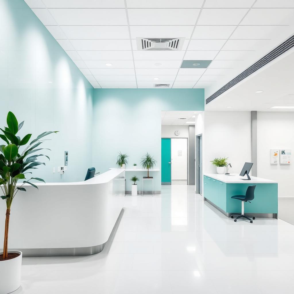 Modern reception at City Pathology Laboratory